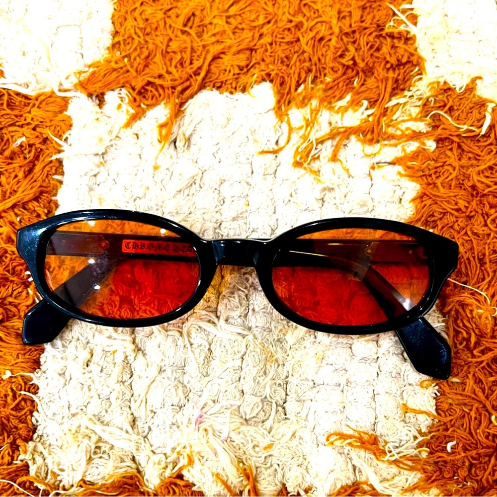 Chrome Hearts Shadow Caster 2 Sunglasses Orange Lens Vintage Y2K